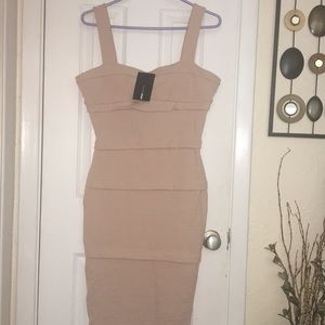 Nude fashion nova dress